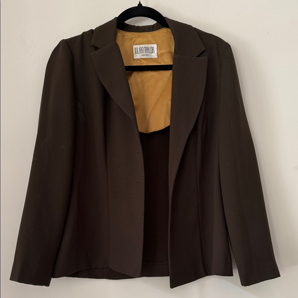 Julian Taylor Dark Brown Women's Blazer